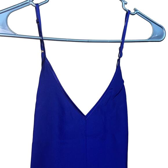 Naked Princess Le Marche Silk Romper Sapphire Blue New with Tags Size Small - Picture 2 of 7
